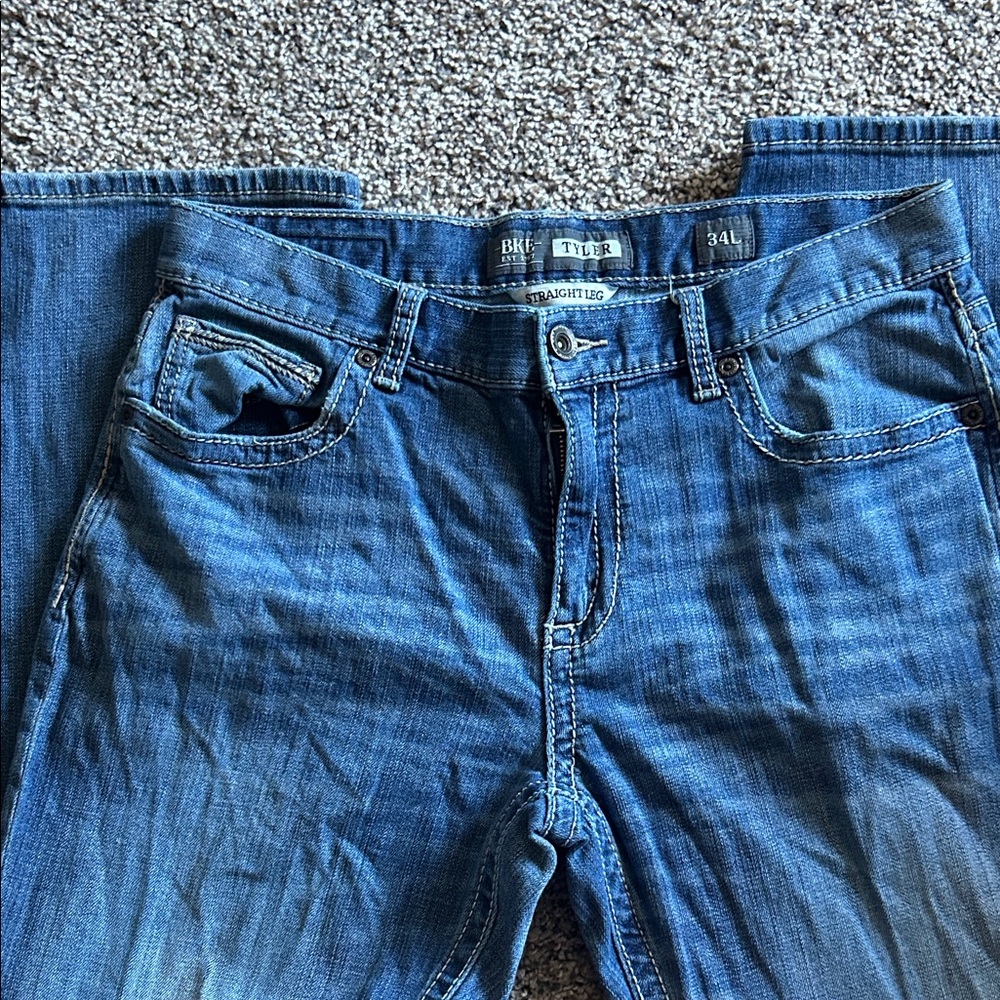 BKE Straight Leg Men's Jeans in Classic Blue